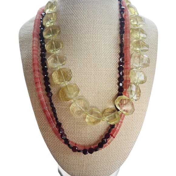 Triple Beaded necklace